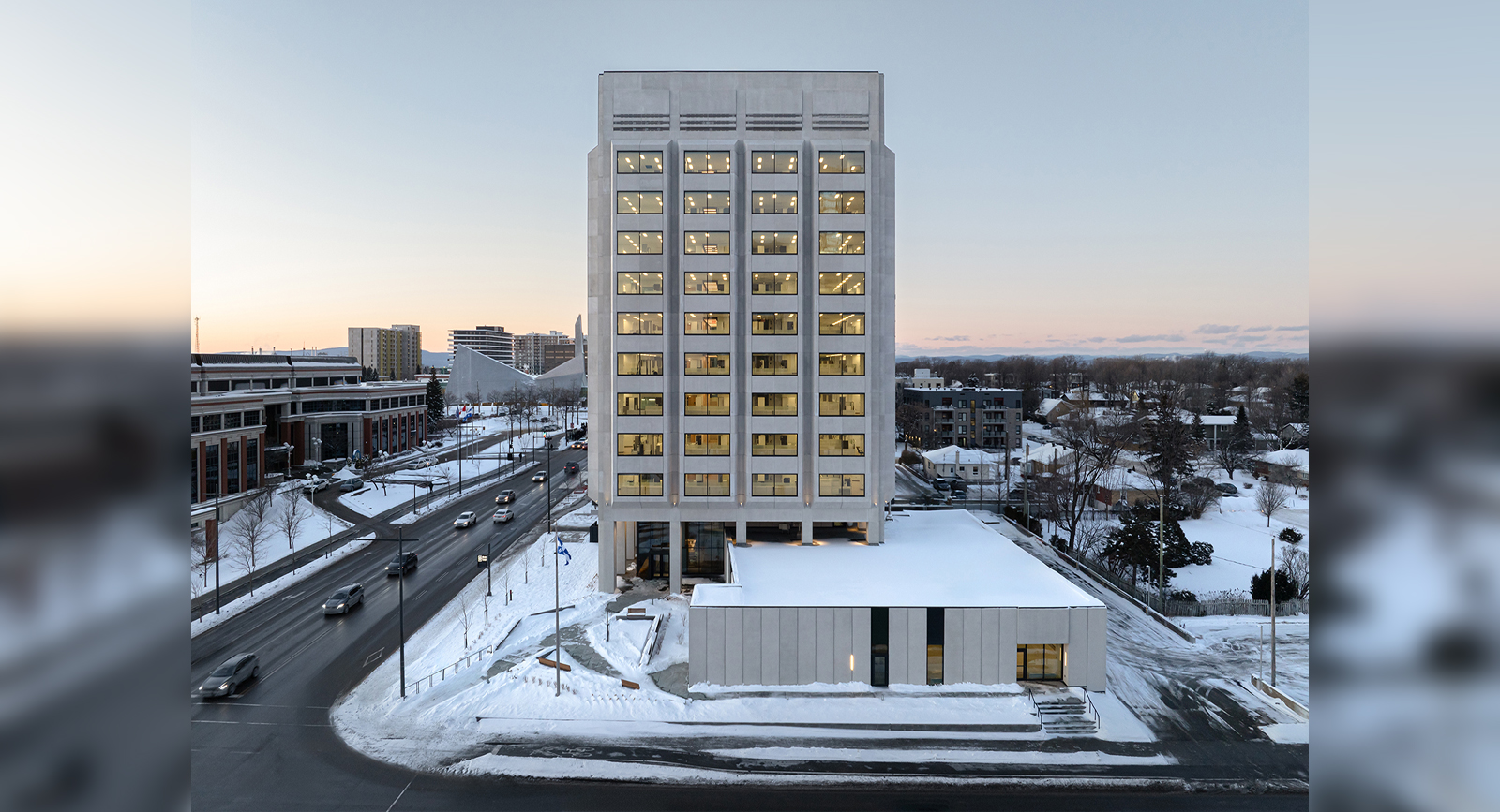 Major upgrade of the building at 1141 Route de l’Église