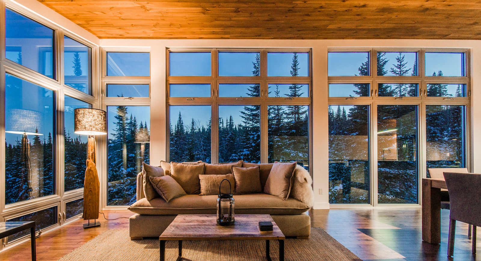 Chalets-forêt du Massif de Charlevoix