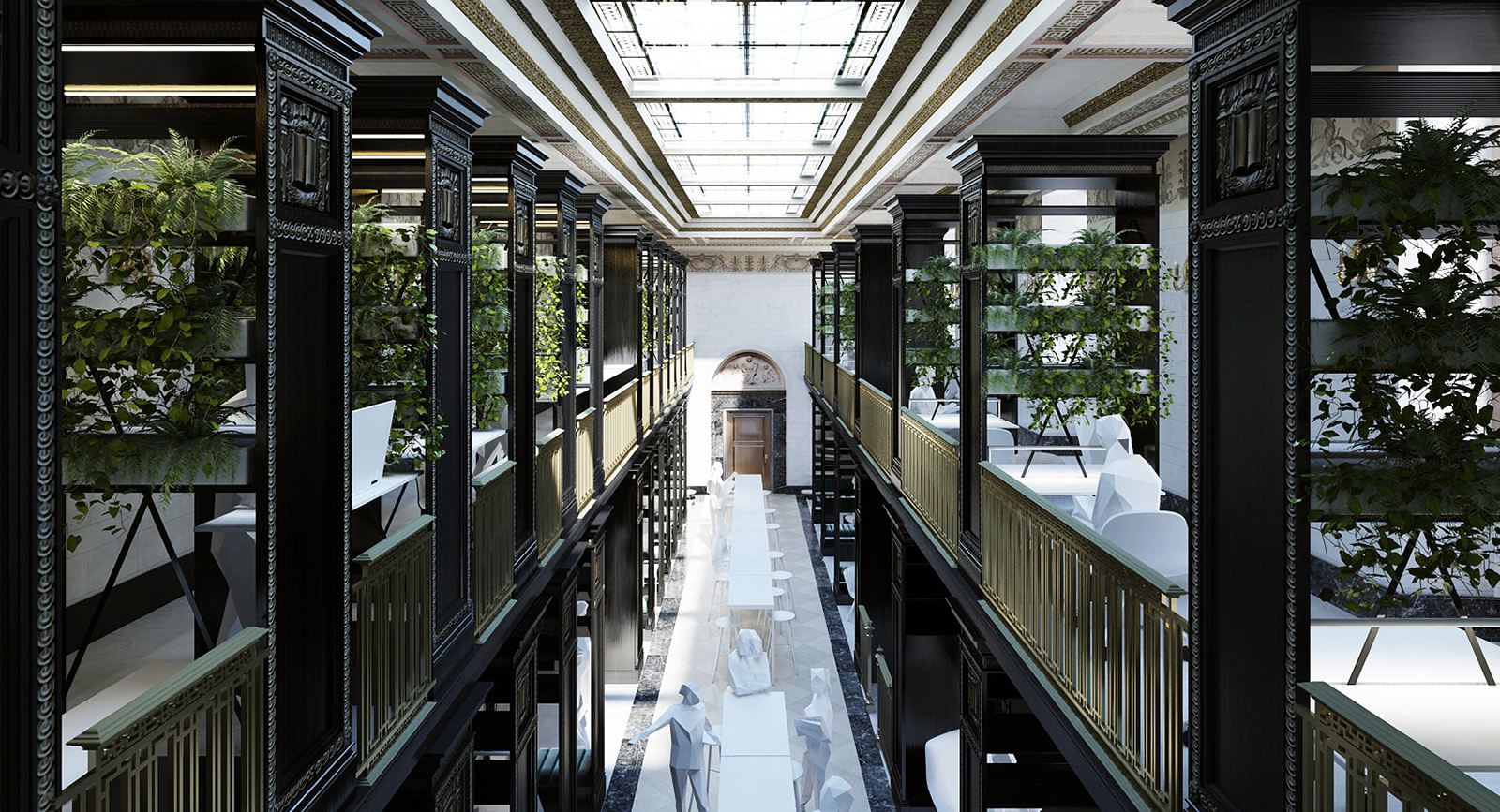 Restoration, upgrading and redevelopment of the Gérard-D building. Levesque  (ministère des Finances)