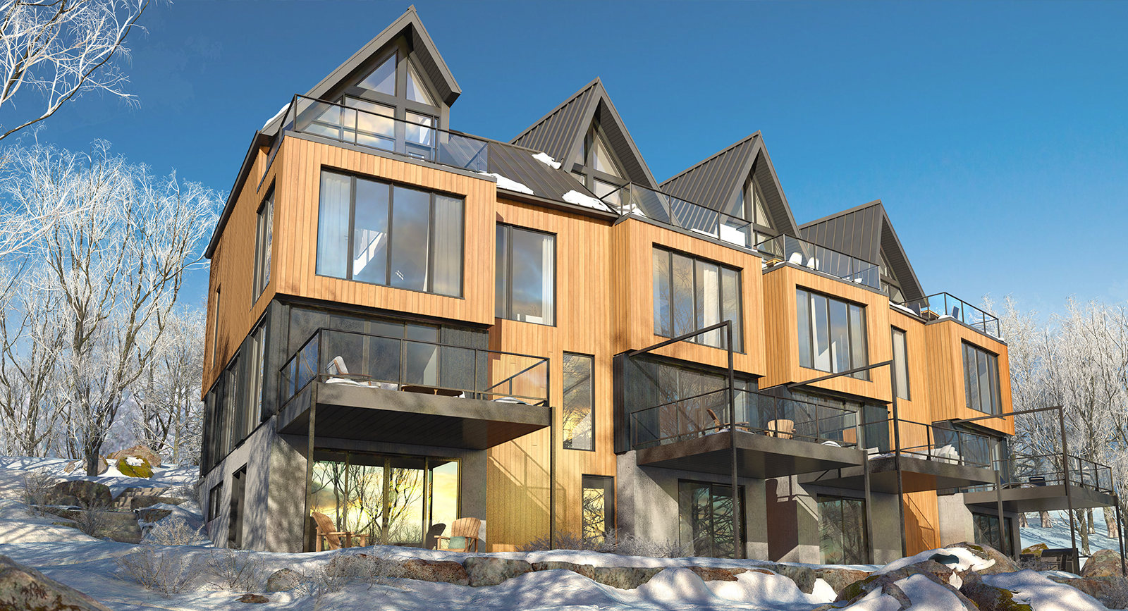 Arborescence, condos-refuges Bromont