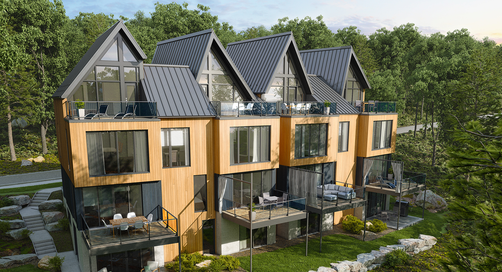 Arborescence, condos-refuges Bromont